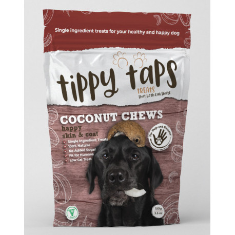 Tippy Taps de Coco snacks de fruta deshidratada para perros