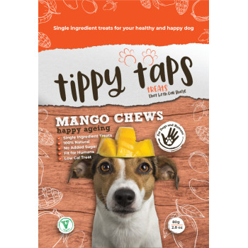 Tippy Taps de Mango snacks de fruta deshidratada para perros 2