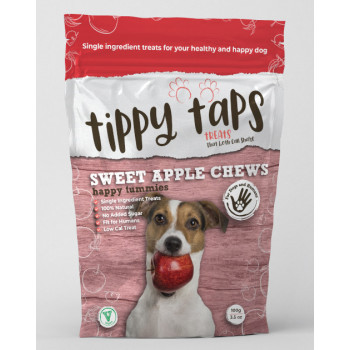 Tippy Taps de Manzana dulce snacks de fruta deshidratada para perros