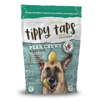 Tippy Taps de Pera snacks de fruta deshidratada para perros