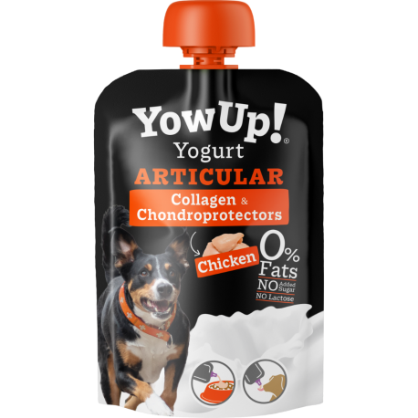 Yow Up! Yogurt natural para perros pollo Articular