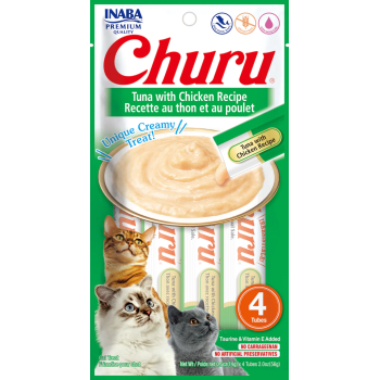 Churu Purée Receta de atún con pollo snack para gatos