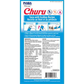 Churu Purée Receta de atún con vieira snack para gatos 2