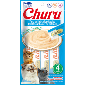 Churu Purée Receta de atún con vieira snack para gatos
