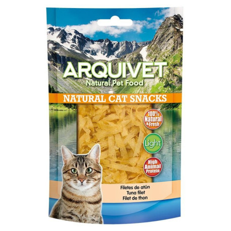 Snack para gatos filetes de atún 50 gr