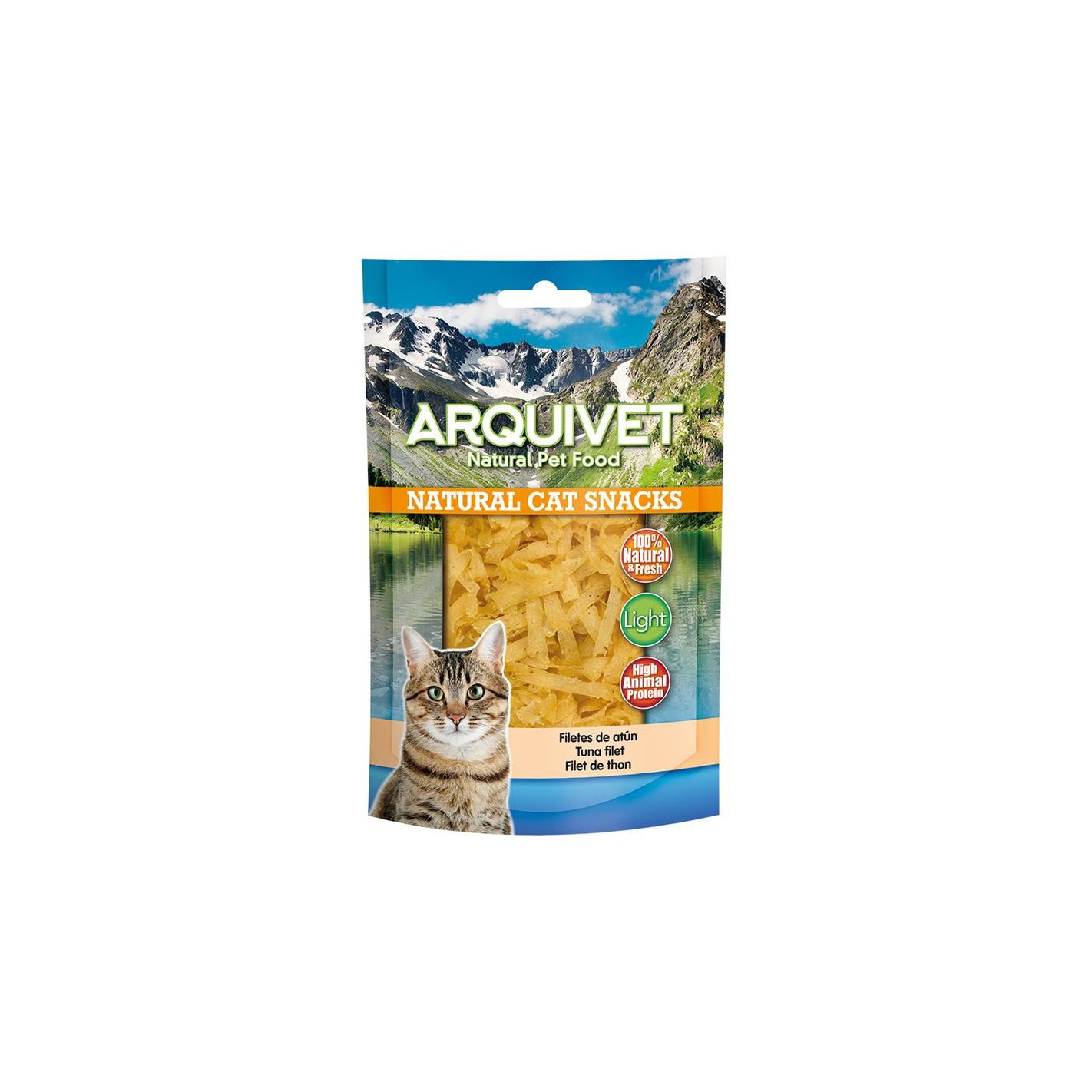 Snack para gatos filetes de atún 50 gr