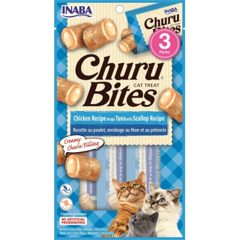 Churu Bites Atún y vieira snack para gatos