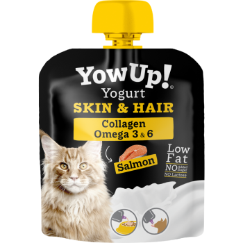 Yow Up! Yogurt natural para gatos salmón Skin & Hair