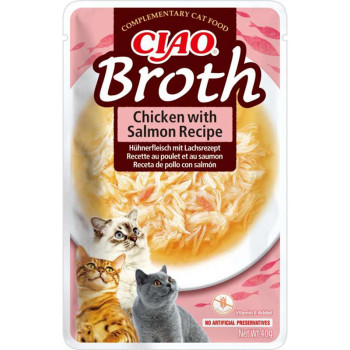 Inaba Churu - Chicken Broth Sopa de pollo y salmón