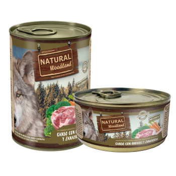 Natural Woodland Ganso con brócoli y zanahorias 170 ó 400 gr