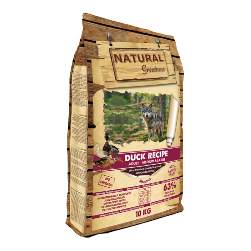 Natural Greatness Receta de Pato Sensitive - Duck Recipe - Adult Medium & Large