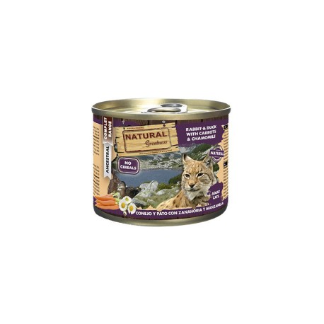 Natural Greatness Conejo y Pato con Zanahorias y Manzanilla 200 Gr Natural Greatness Conejo y Pato con Zanahorias y Manzanilla 200 Gr